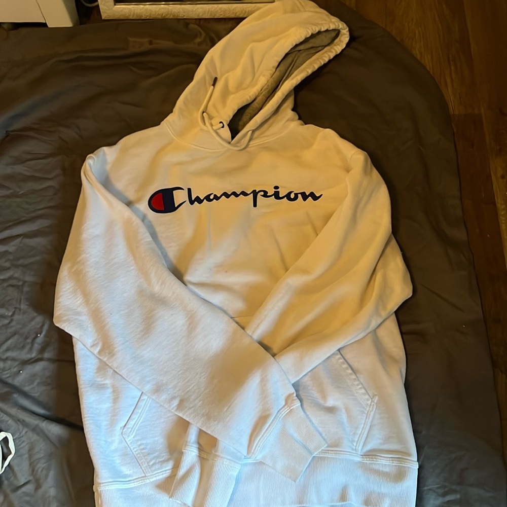 white champion hoddie!